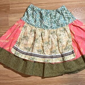 EUC MATILDA JANE SZ 4 green/peach/yellow